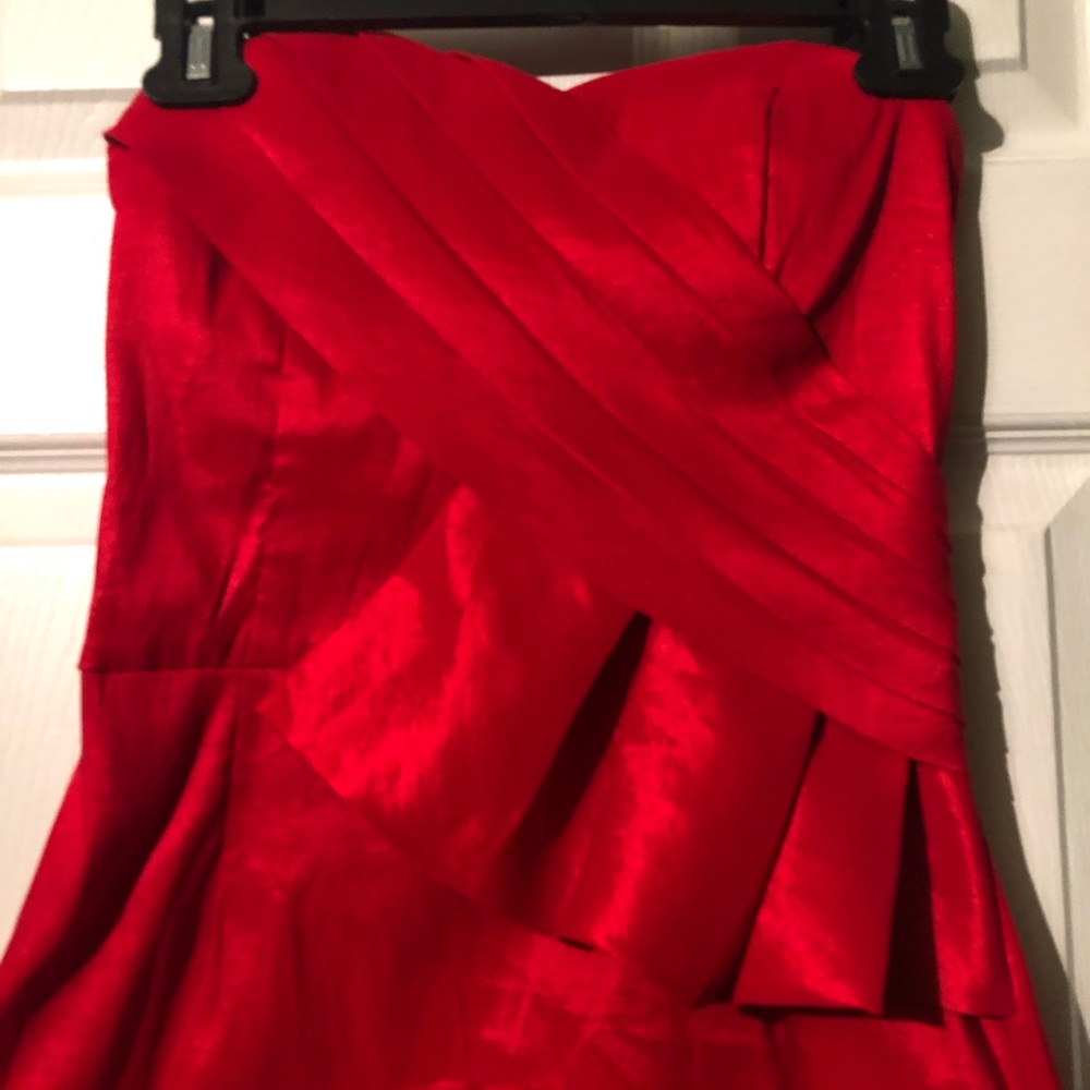 Red Mini Cocktail Dress - Picture 4 of 8